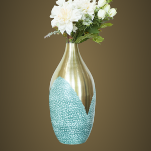 10119_Tulip Pattern Patina Vase Small